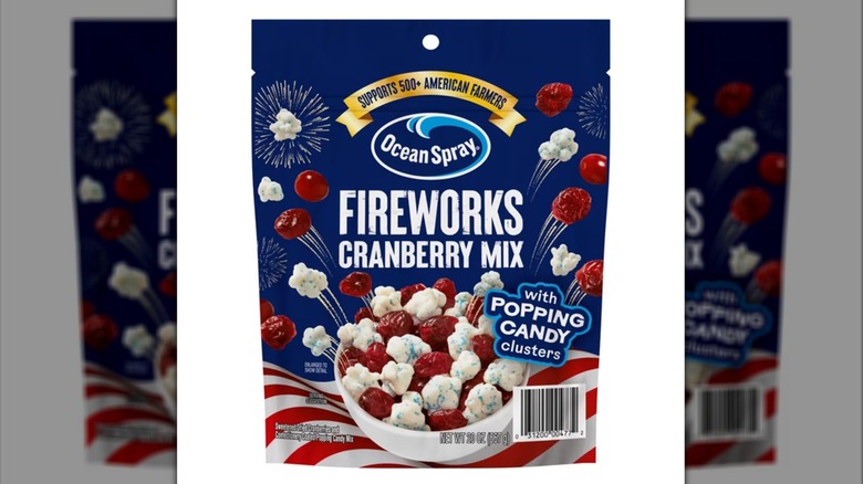 A bag of Ocean Spray Craisins® Fireworks Cranberry Mix