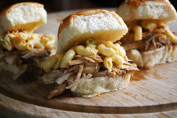 Teriyaki Chicken Macaroni Salad Sliders