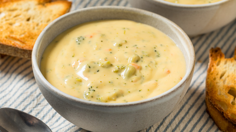 Broccoli-cheddar soup