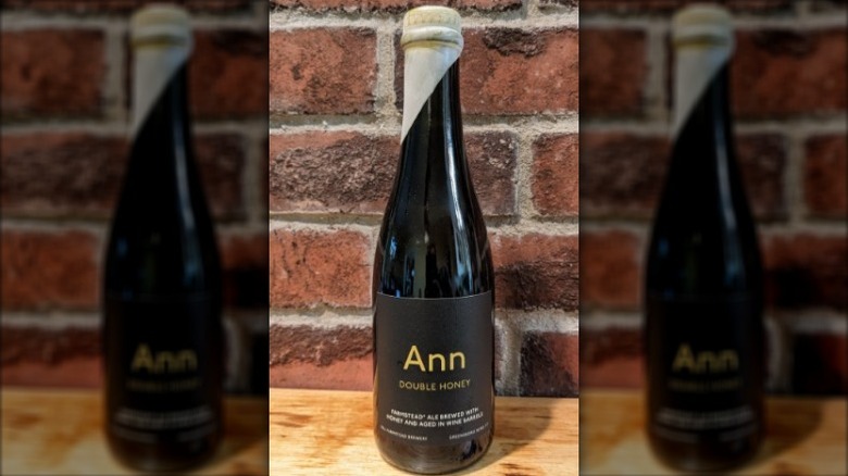 A bottle of Hill Farmstead Brewery's Ann