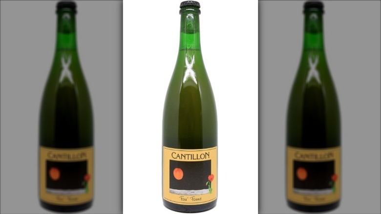 A bottle of Brasserie Cantillon's Fou' Foune