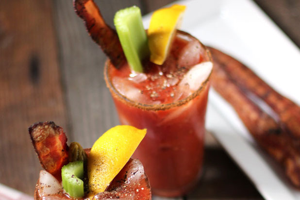 Smoked Bloody Mary with Smoked Bacon Recipe