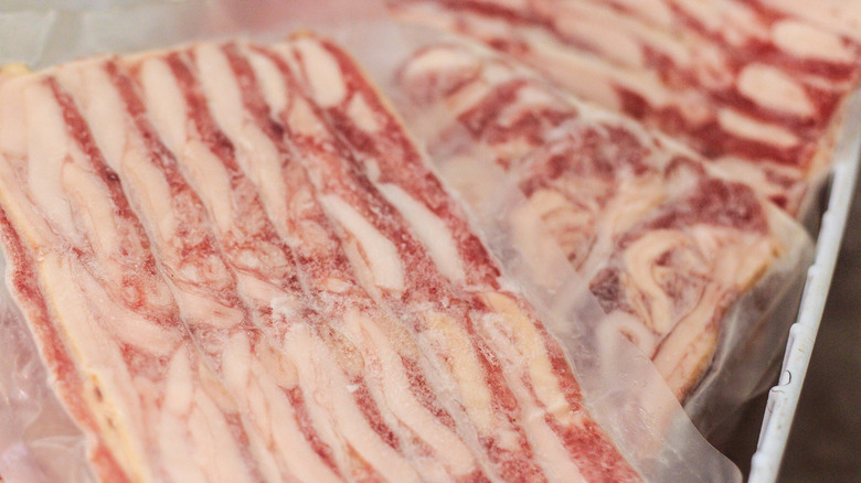 Frozen bacon