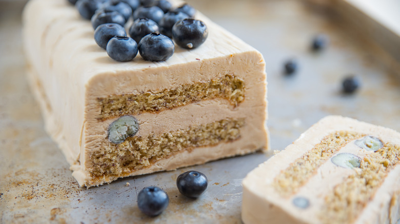 ice cream cake with fruit