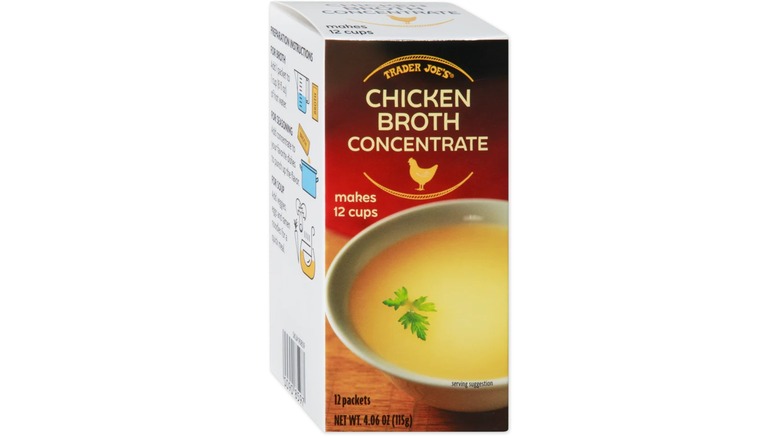 box of chicken broth concentrate