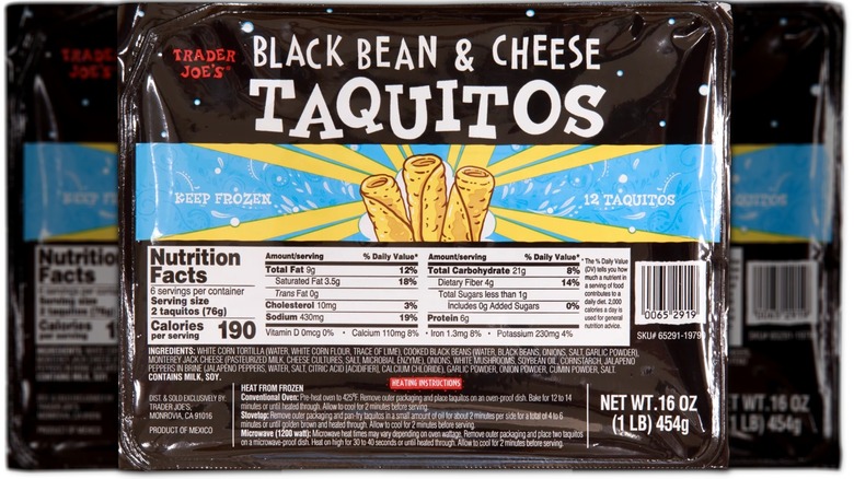 Trader Joe's Black Bean & Cheese Taquitos