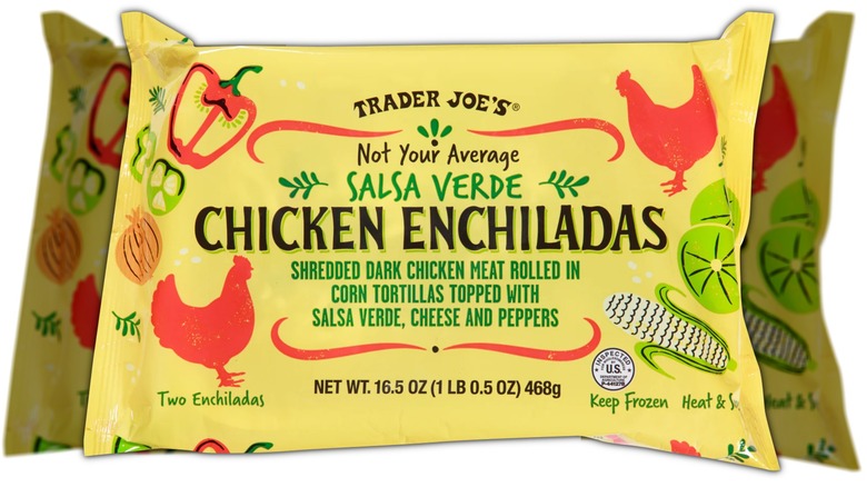 Trader Joe's Salsa Verde Chicken Enchiladas