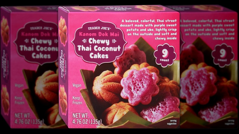 Box of chewy Thai coconut cakes