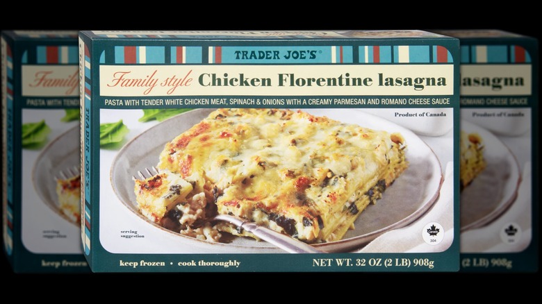 Box of Chicken Florentine lasagna