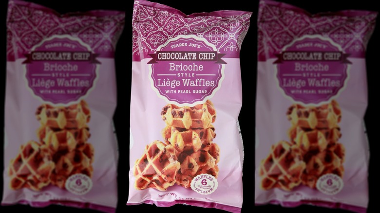 Bag of chocolate chip brioche style liege waffles