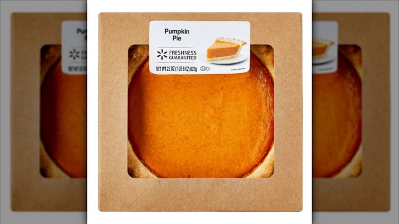 A box of Freshness Guaranteed Pumpkin Pie