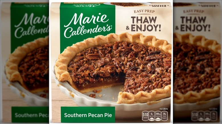 A box of Marie Callender's Southern Pecan Pie