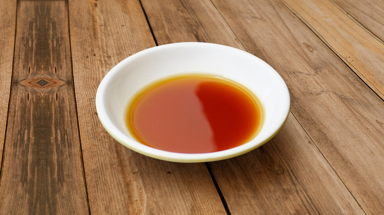 A small bowl of fish sauce