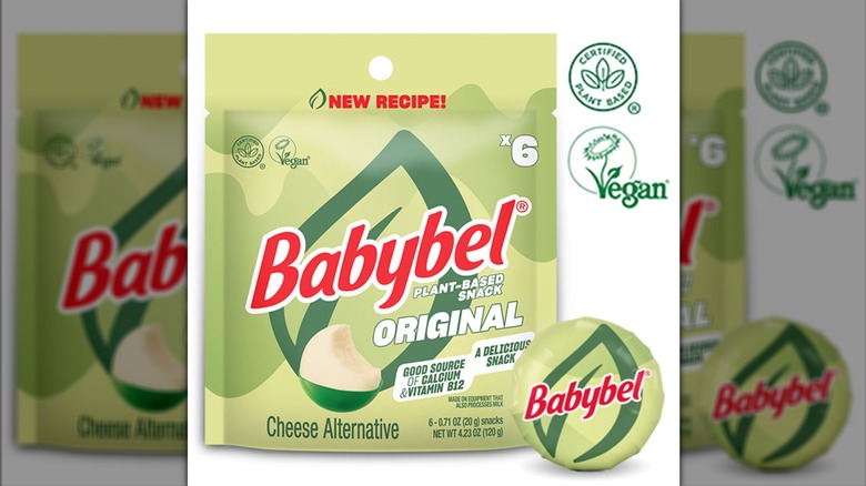 A bag of Babybel Plant-Based Snack Cheese Alternative