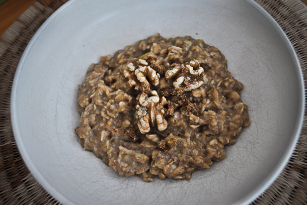 Pumpkin and Walnut Oatmeal 