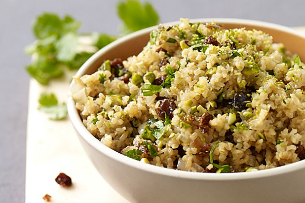 Bulgur with Pistachios and Raisins 