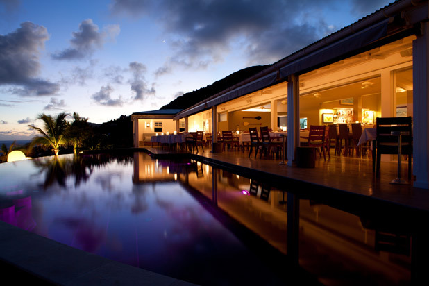 41. Restaurant Le Gaïac at Hôtel Le Toiny (St. Barts)
