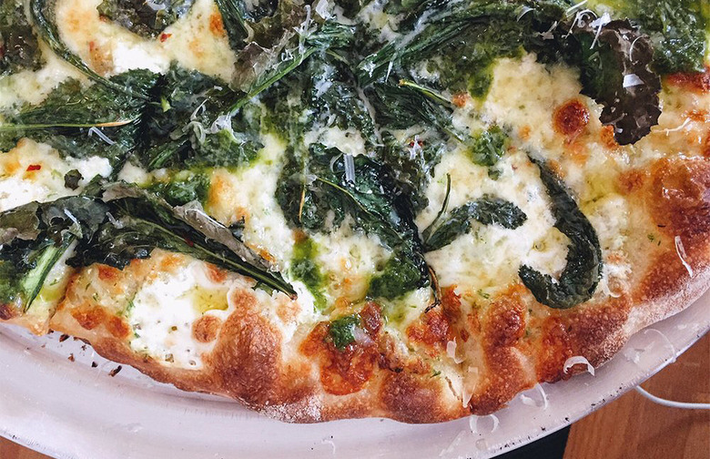 #84 Pizzeria Beddia, Philadelphia, Pa. (Tomato, mozzarella, Old Gold aged cheese, extra-virgin olive oil)