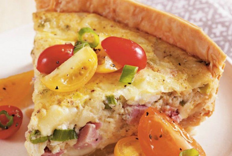 Ham and Swiss Quiche 