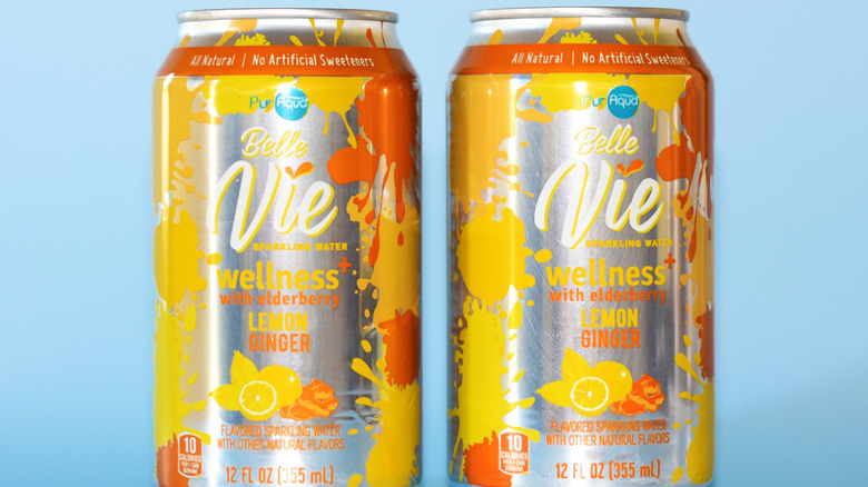 Belle Vie sparkling water cans