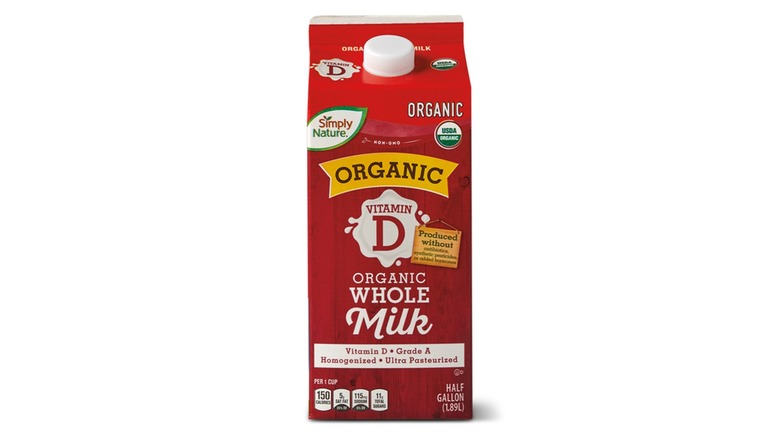Organic whole milk