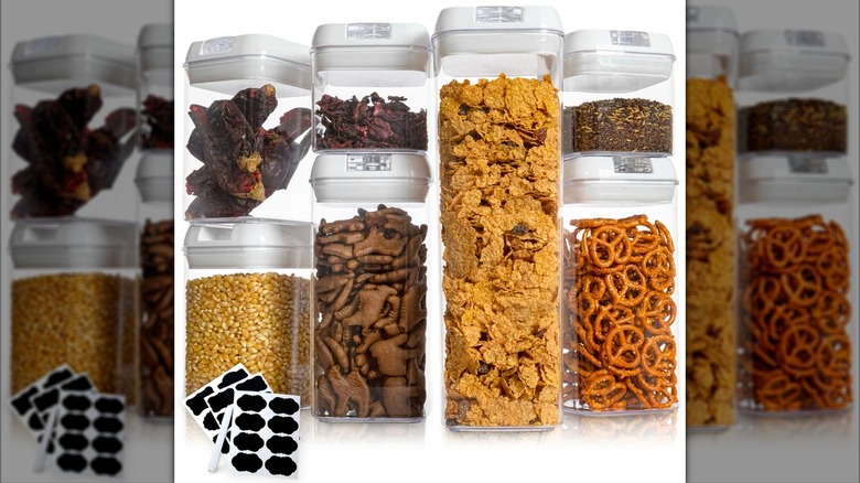 Product image of Cheer Collection 7-piece Stackable Airtight Food Storage Container Set