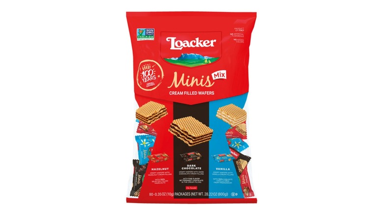 Bag of Loacker Mini Wafer Cookies Variety