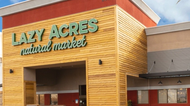 Exterior of a Lazy Acres Market