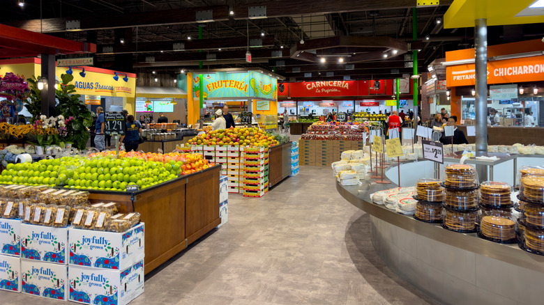 Interior of Northgate Gonzalez Market in Costa Mesa