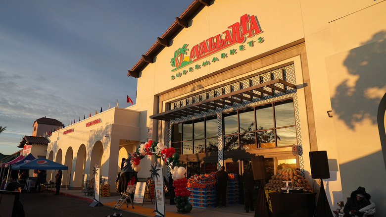Exterior of Vallarta Supermarkets during grand opening