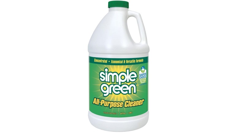 A white bottle of Simple Green All-Purpose Cleaner Concentrate with a green label against a white background