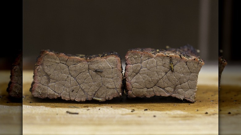 overcooked steak