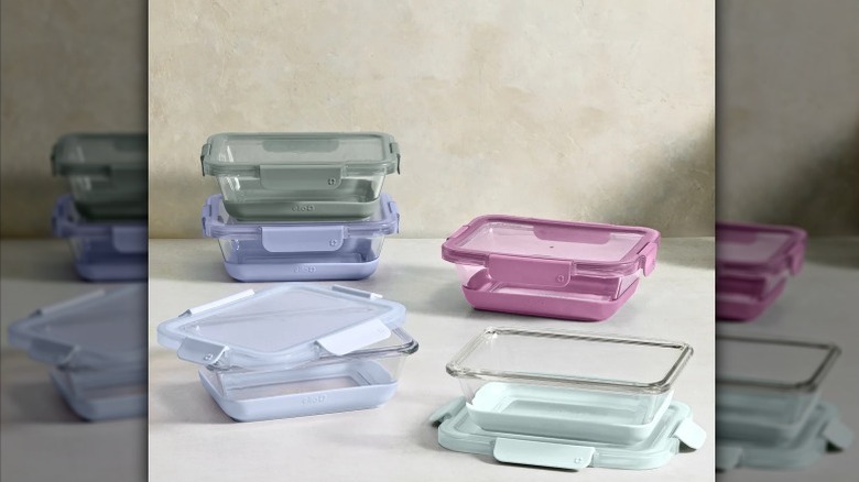 Ello 10-piece food storage set on countertop