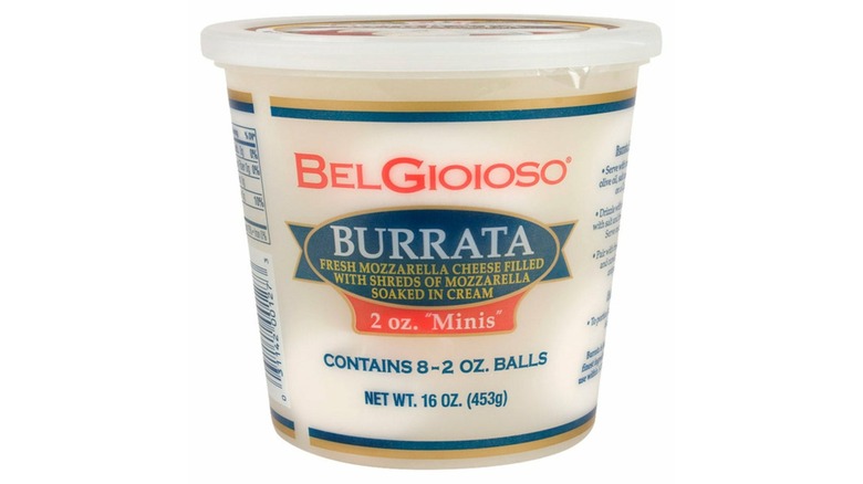 container of Belgioioso Burrata