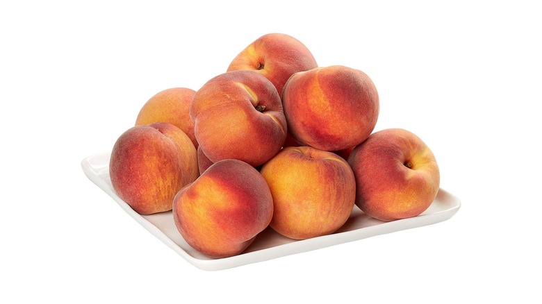 Stack of peaches