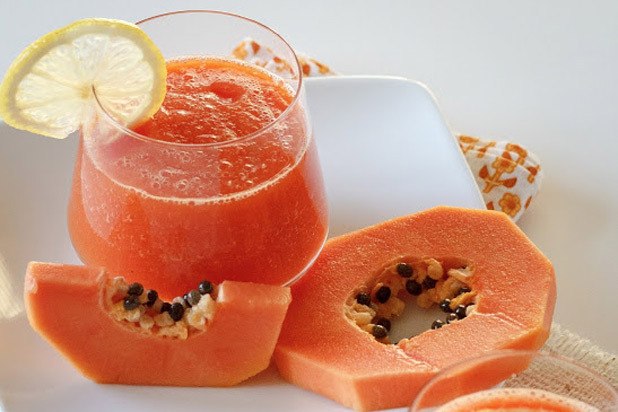 Green Chilli Peppers — Papaya Lemon Juice
