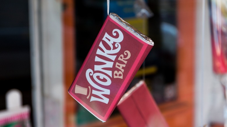 Wonka Bar hanging