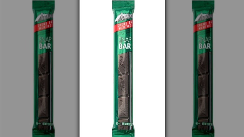 Andes snap bar in a green package on white background