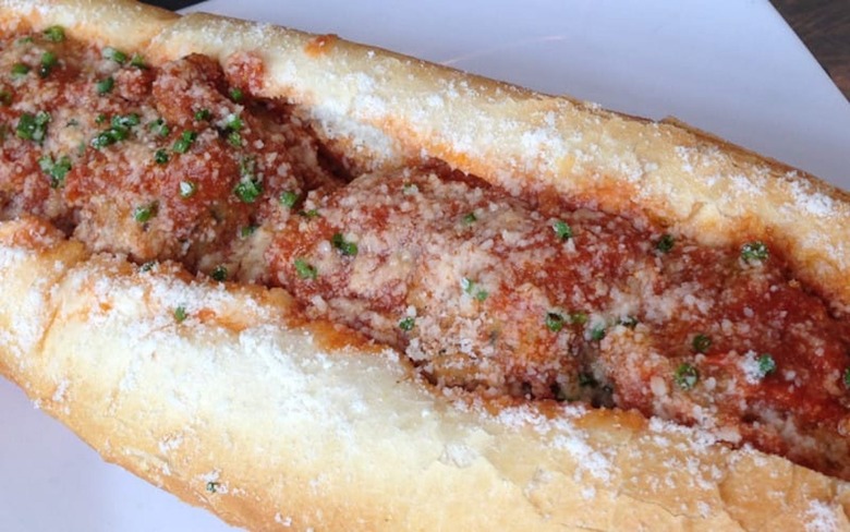 Beef Brisket Meatball Sandwich