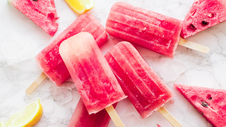 pile of watermelon popsicles