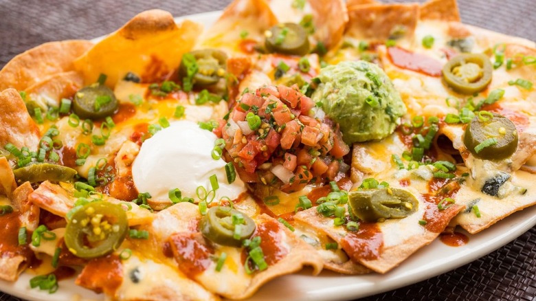 Factory Nachos with Spicy Chicken