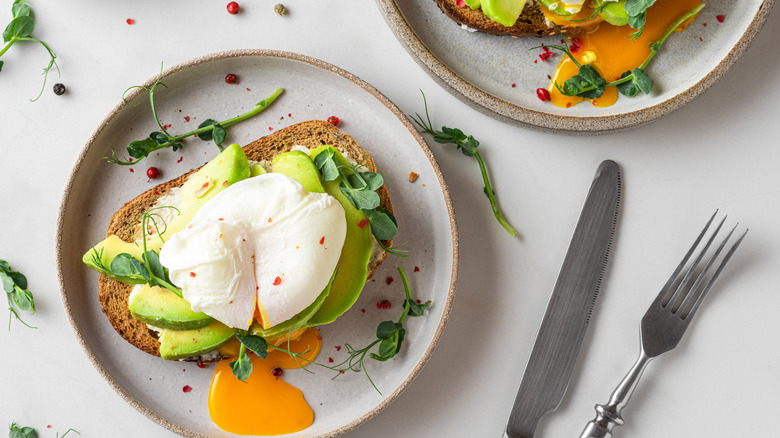 poached egg on avocado toast