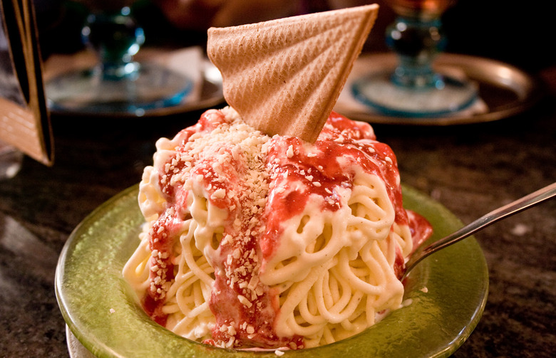 Spaghetti-Eis