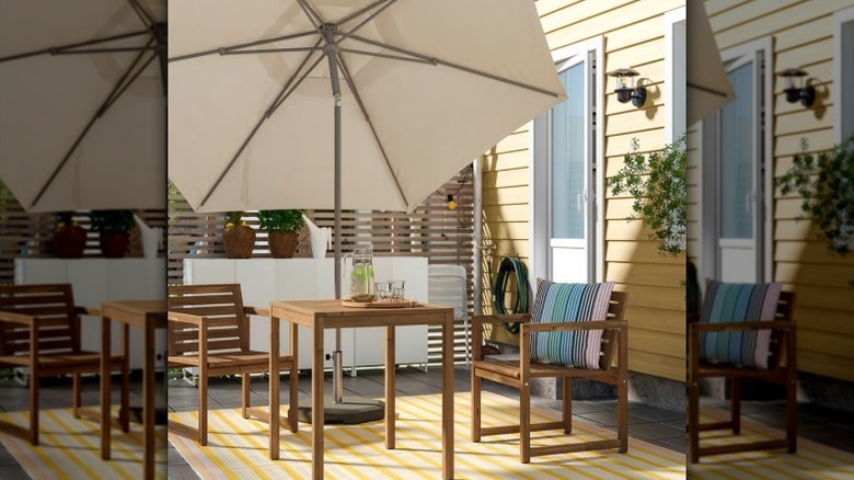 NAMMARO two person table set in outdoor space