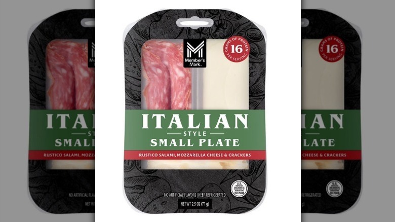 Italian style small plate on white background