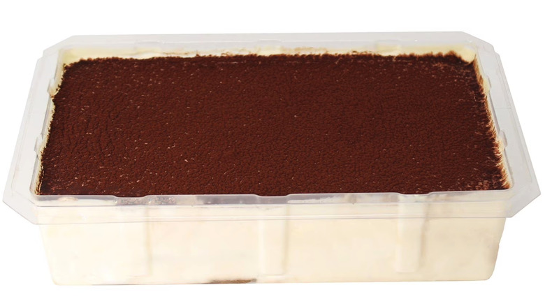 Member's Mark tiramisu on white background