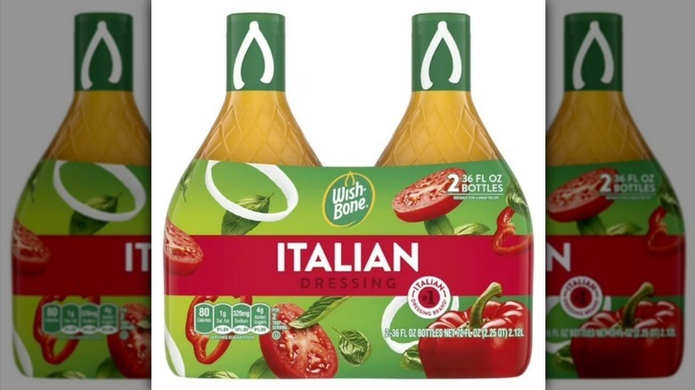 Wish Bone Italian dressing on white background