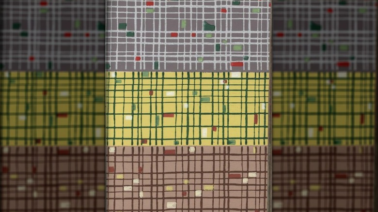 "Carnival Plaid" wallpaper pattern