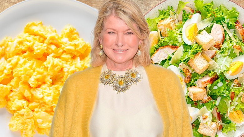 Martha Stewart with eggs