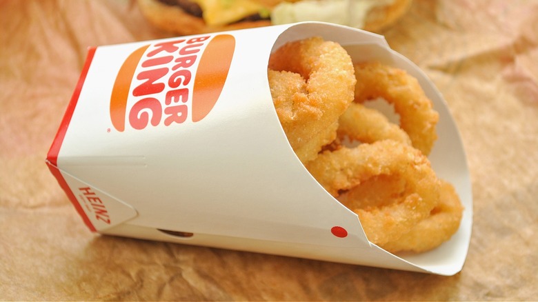 Burger King fries and chicken nuggets on a tray